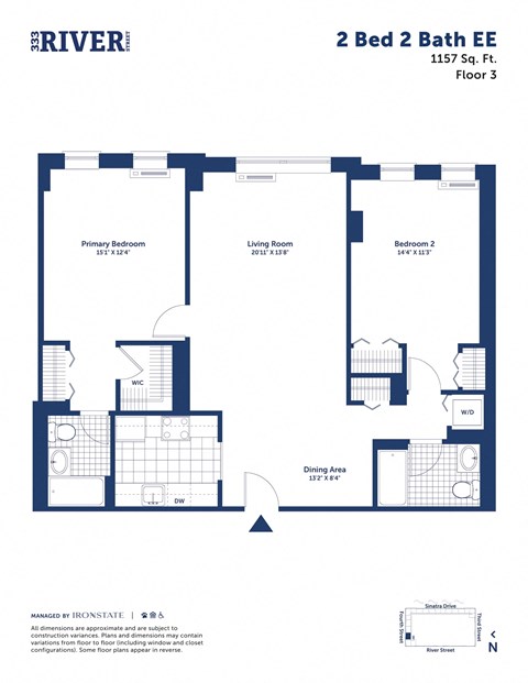 this floor plan is an approximation of a 2 bed 2 bath floor plan